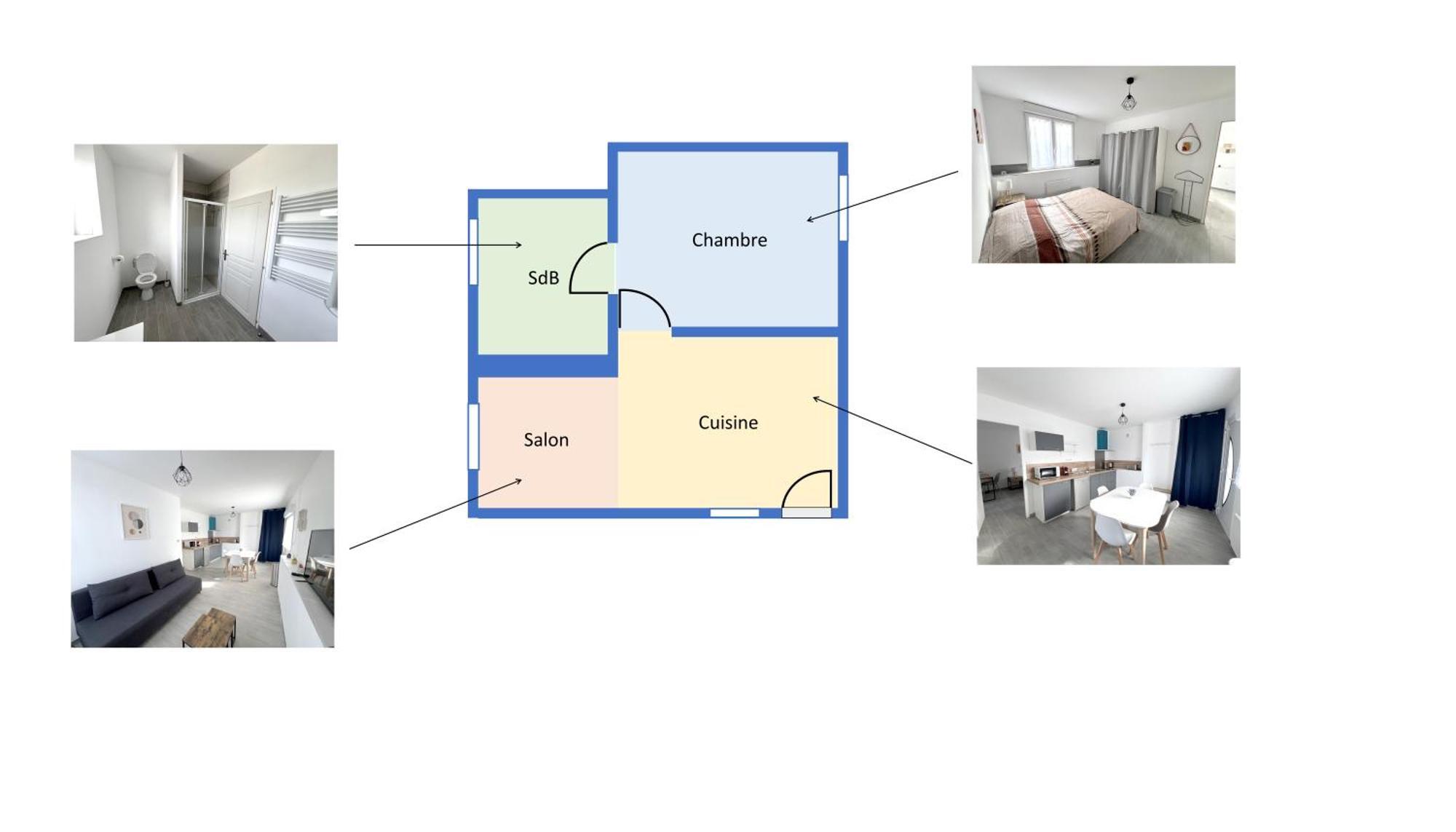 178B - Appartement T2 Tout Confort - Wifi Netflix Le Gond-Pontouvre Exterior foto